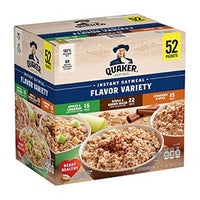 Quaker Instant Oatmeal Variety Pack 5pk. DLC: 02MAI24