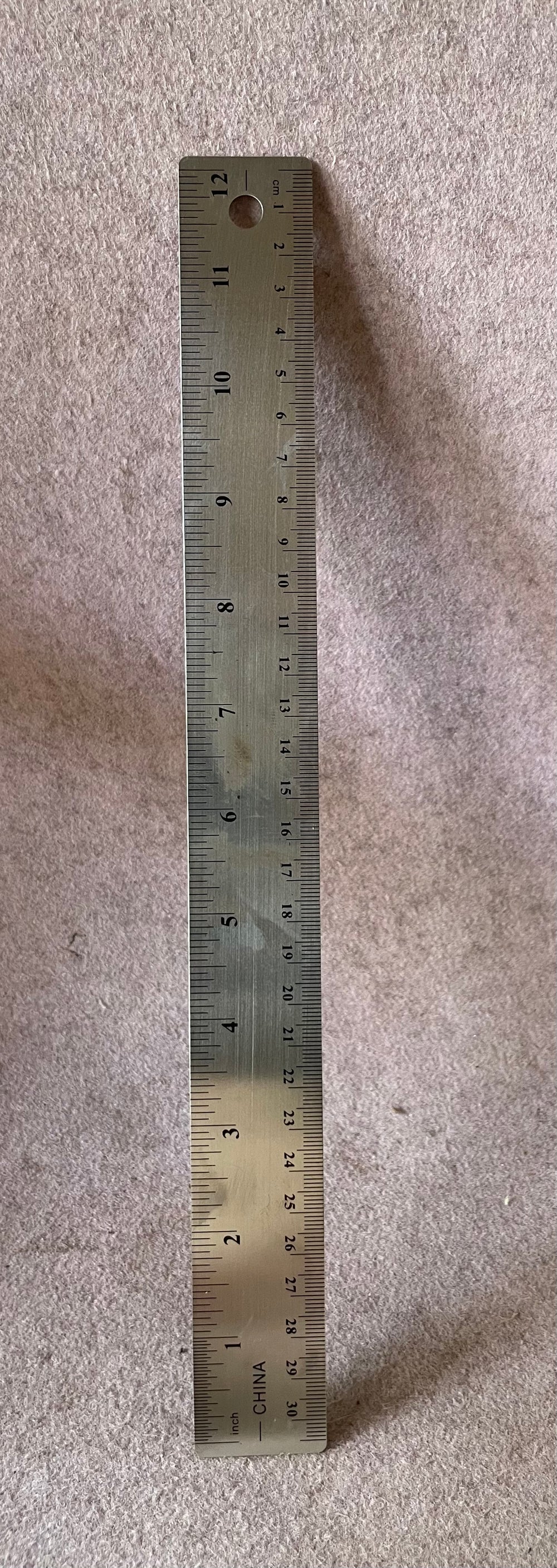 Metal Ruler 12 In (30.4 cm)