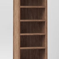 72" Carson 5-Shelf Bookcase Walnut Brown - Threshold (75% in H x 30% in W x 13% in D)