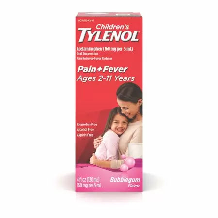 Tylenol Pain + Fever Relief Medicine pour enfants Bubble Gum1 20mL DCL: DEC24