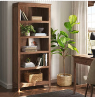 
              72" Carson 5-Shelf Bookcase Walnut Brown - Threshold (75% in H x 30% in W x 13% in D)
            