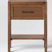 Warwick End Table with Drawer Brown - Threshold