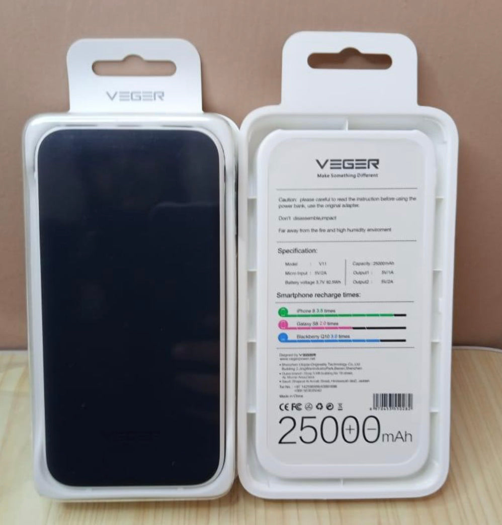 Power bank neuf Veger d'origine 25.000 mAh