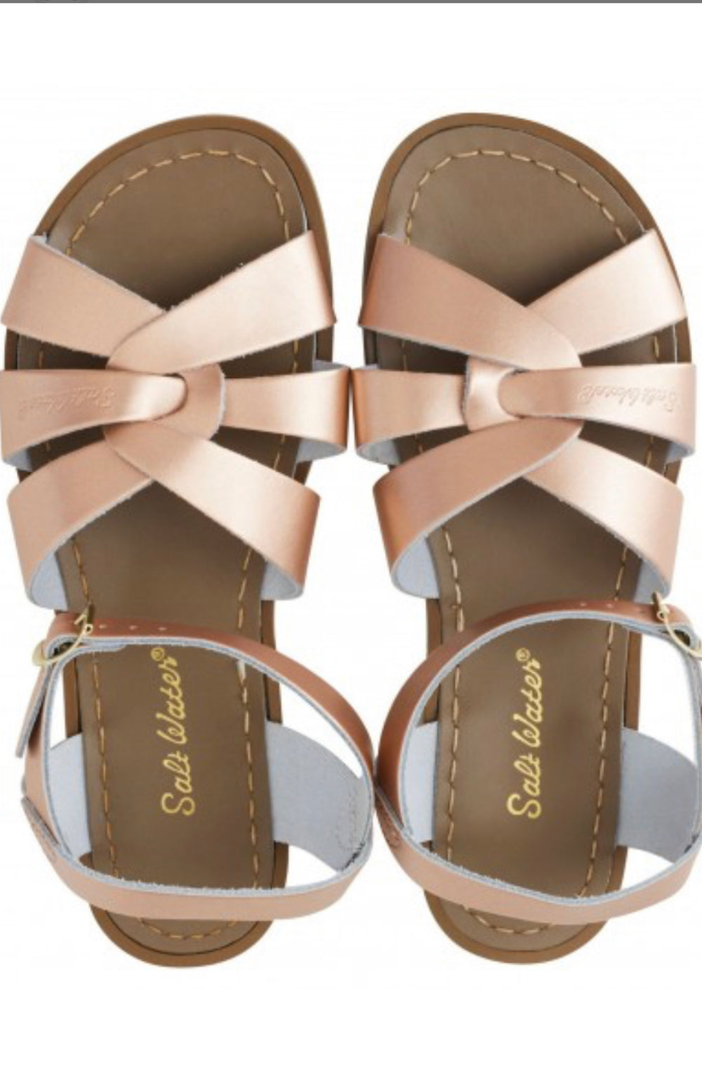 Salt Water Sandales en cuir rose Gold 41