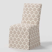 
              Logan Dining Chair Slipcover Anya Block Tan - Threshold: Floral Print, Cotton Upholstery, Rubberwood Frame
            