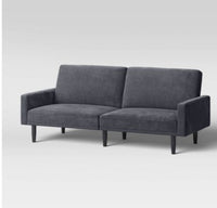 
              Futon Sofa with Arms Charcoal Gray - Room Essentials MM
            