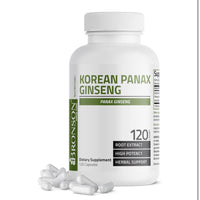 Bronson Korean Panax Ginseng Supports Energy, Endurance & Vitality + Memory and Mental Performance, 120 Capsules