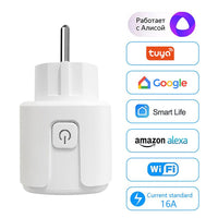 20A Wifi Outlet Smart Plug For Amazon Alexa & Google Assistant (L5 X W5 X H8.4)CM