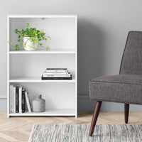 3 Shelf Bookcase White - Room Essentials MM  (L 62cm, La 25cm, H 90cm)