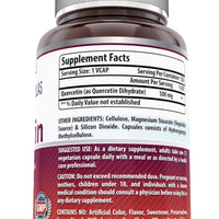 Amazing Formulas Quercetin 500mg 120 Veggie Capsules Supplement - Non-GMO - Gluten Free - Supports Overall Health & Well Being