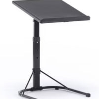 Peakform Adjustable Height Folding Tray Table Black