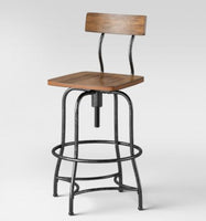 
              Woodsboro Adjustable Barstool Brown - Threshold MM
            