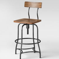 Woodsboro Adjustable Barstool Brown - Threshold MM