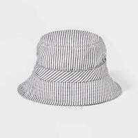 Toddler Boys' Striped Bucket Hat - Cat & Jack White 2T-5T