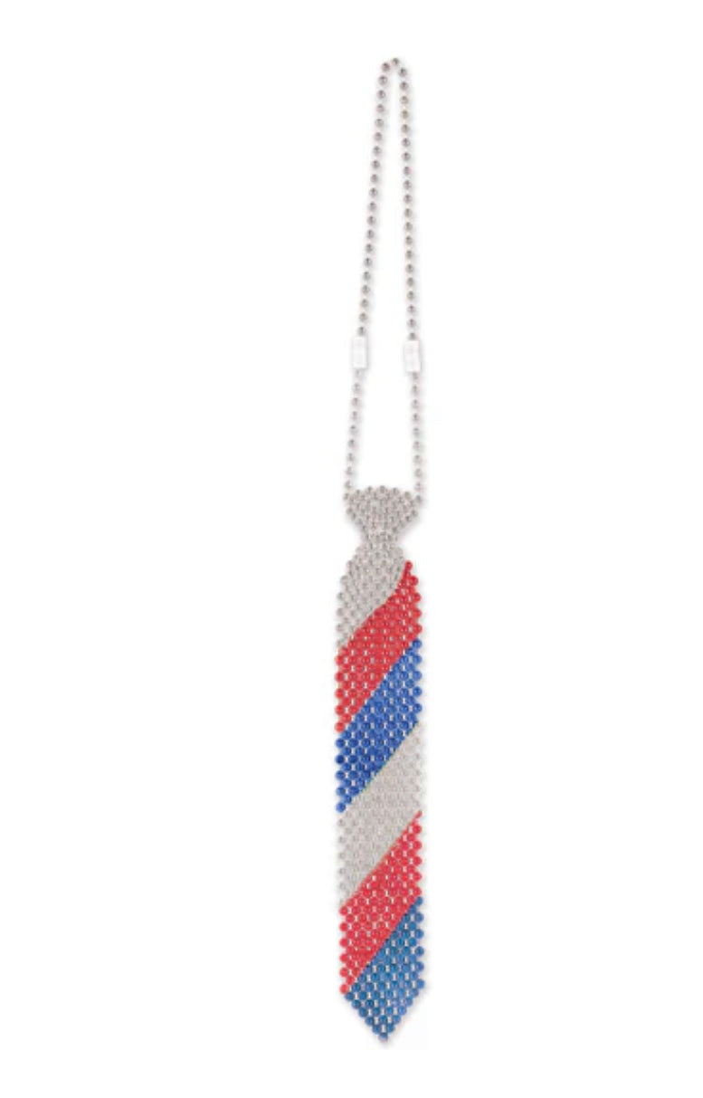 Stars Stripes Beaded Tie Âges 4+