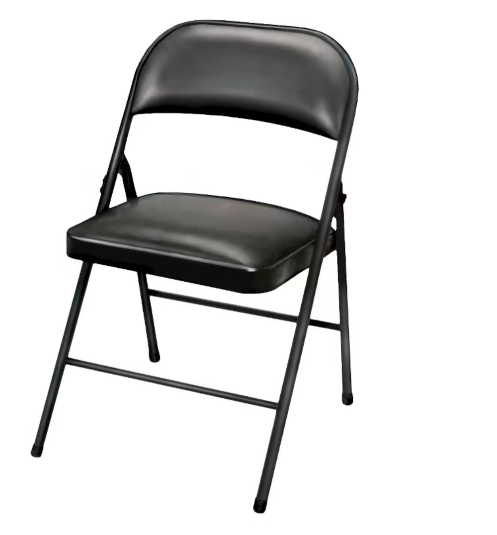 Peakform Vinyl Padded Chair Black