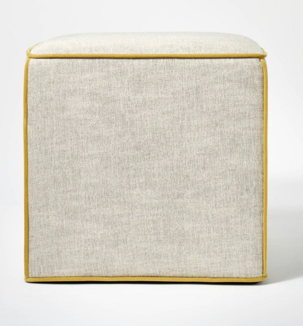 Lynwood Square Upholstered Cube Ottoman - Threshold designed with Studio McGee