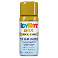 
              Icy Hot Max Strength Pain Relief Spray With Lidocaine Plus Menthol, 4 Ounces(113g) DLC: 02:2026
            