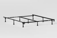 
              Adjustable Metal Bed Frame Black - Room Essentials MM
            