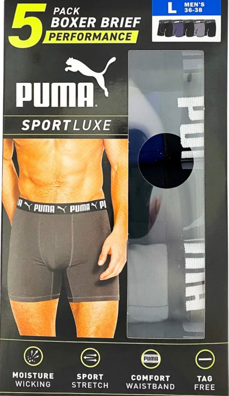 5 Pack Performance Boxer Briefs L