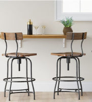 
              Woodsboro Adjustable Barstool Brown - Threshold MM
            