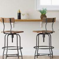 Woodsboro Adjustable Barstool Brown - Threshold MM