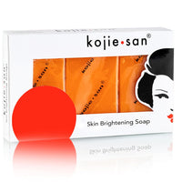 
              Kojie San Skin Brightening Soap - Original Kojic Acid Soap, Dark Spot Remover Bar Soap with Coconut & Tea Tree Oil - 65g x 3 Bars
            