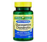 
              Spring Valley Triple Strength Glucosamine Chondroitin Tablets Dietary Supplement, 40 Count
            