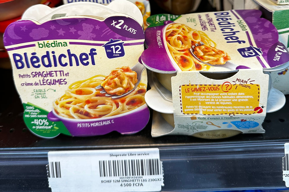 Blédichef petits spaghettis et crème de légumes 230G