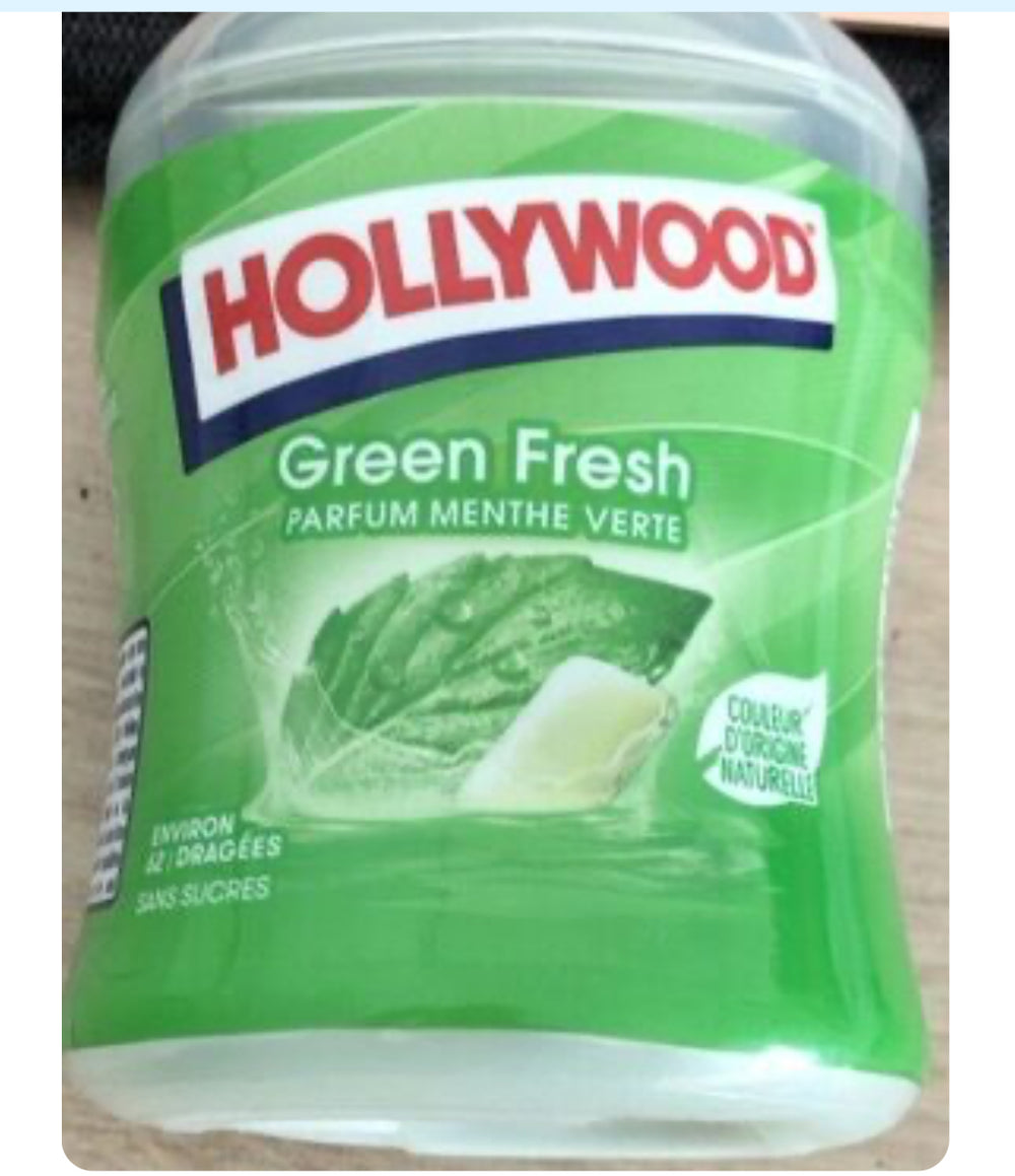 Hollywood Chewing-gum green fresh - Hollywood - 87 g