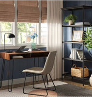 
              Hairpin Writing Desk with Storage Brown - Threshold
            