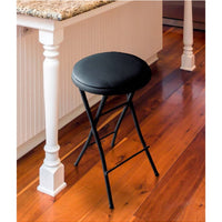 Peakform Vinyl Folding Stool Black