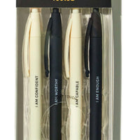 4 ct Affirmation Soft-touch Pens Neutrals