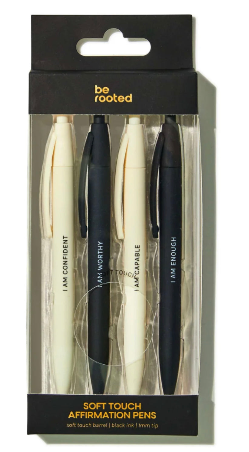 4 ct Affirmation Soft-touch Pens Neutrals