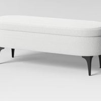 Storage Bench with Metal Legs Cream Boucle (FA) - Threshold