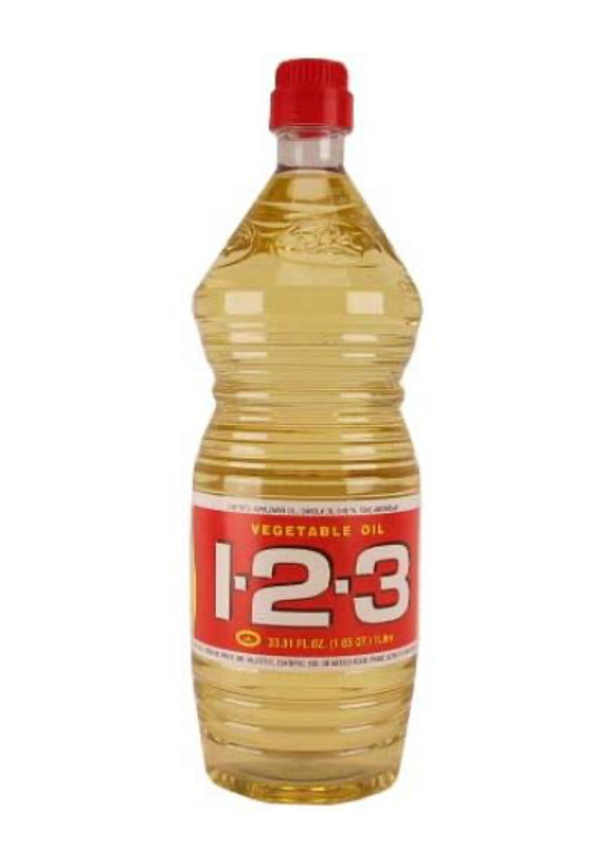 123 VEGETABLE OIL 33.8oz (1 L) DLC: 12 MAI25