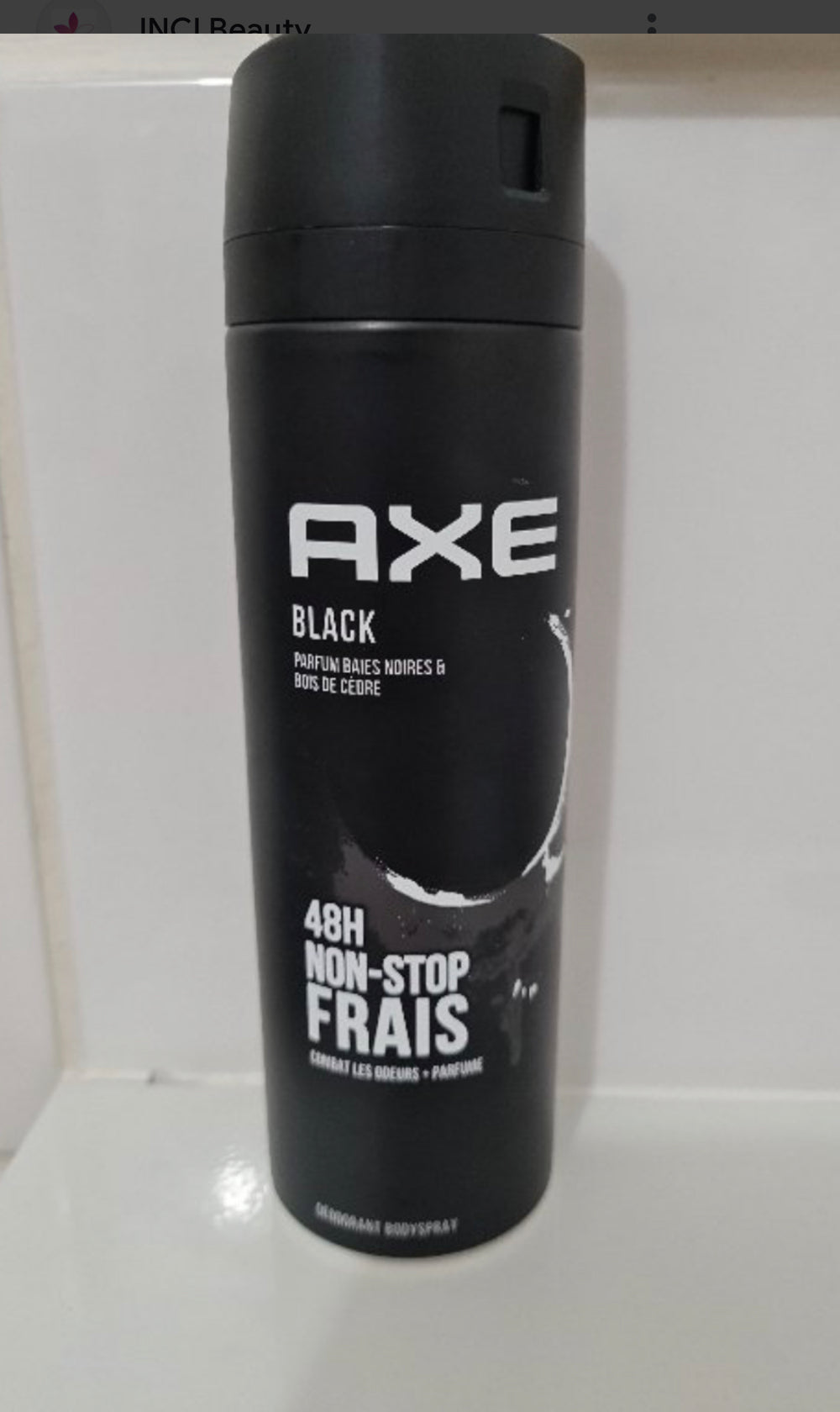 Déodorant Homme Bodyspray Black 48h Non-Stop Frais 200ml