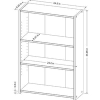 3 Shelf Bookcase Brown - Room Essentials MM