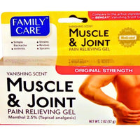 Muscle & Joint Pain Relieving Gel w/ Vanishing Scent ‘Family Care (57 g) DLC: Oct25