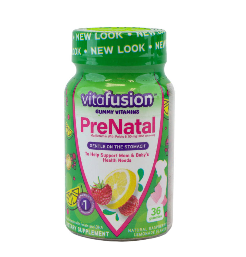 VITAFUSION PRENATAL GUMMY VITAMINS 12/36 CT EXPIRATION DATE DLC: 03/2025