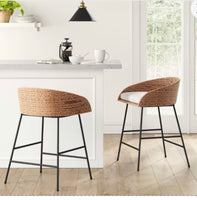 
              Landis Woven Backed Counter Height Barstool with Cushion - Threshold
            