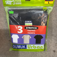 3 PACK Dumuk Urban Stretch Tagfree Tshirts