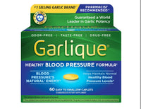 
              Garlique Garlic Extract Supplement, Healthy Blood Pressure Formula, Odorless & Vegan, 60 Caplets
            