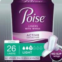 Poise Liners With Wings Protège dessous 26 Liners