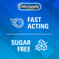 Chloraseptic Total Sore Throat + Cough Lozenges, Sugar-Free Wild Cherry Flavor, 15 CT