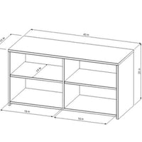 
              Storage TV Stand for TVs up to 43" Black - Room Essentials MM
            