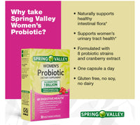 
              Spring Valley Women's Probiotic Dietary Supplement, 30 Count
            