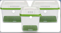 
              Rubbermaid FreshWorks Produce Saver Food Storage Containers 3 pièces
            