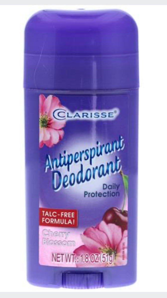 Clarisse Lady's Deodorant Cherry Blossom 1.8 Oz (45g)