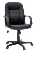 
              Office Chair Bonded Leather Black - Room Essentials
            